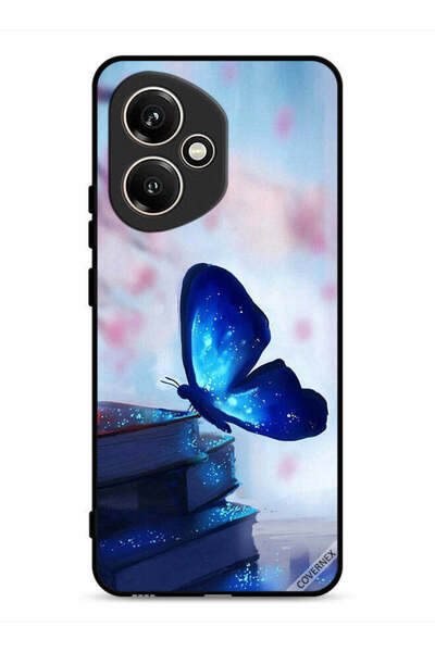 Covernex غطاء حماية لهاتف Honor 400 بتصميم فراشة جالسة على كتاب