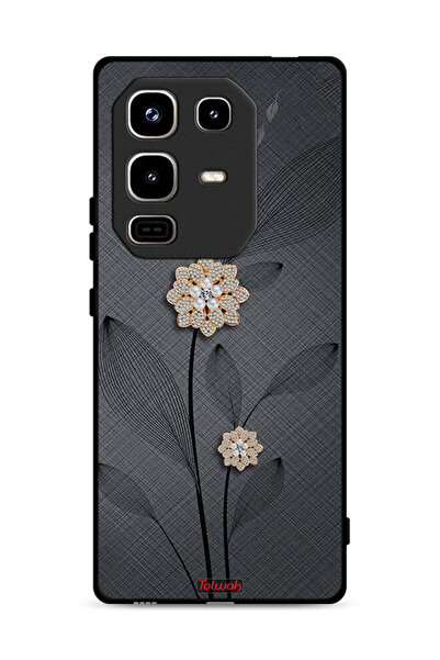 Tolwak غطاء حماية لهاتف Infinix Note 50 Pro 4G بنقشة زهور الماس
