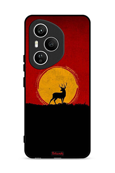 Tolwak غطاء حماية لهاتف Honor 400 Pro بتصميم غزال وقمر