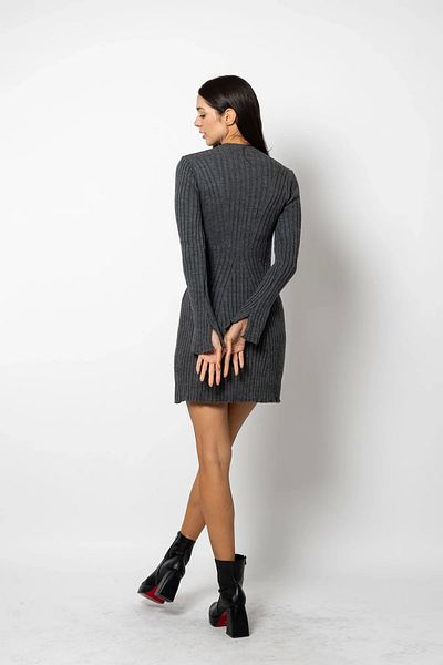 Bak Moda Smoked Dress with Stitch Detail