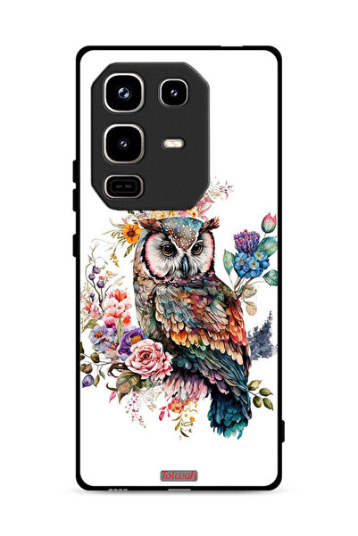 Tolwak غطاء حماية لهاتف Infinix Note 50 Pro 4G بتصميم بومة فنية تجريدية
