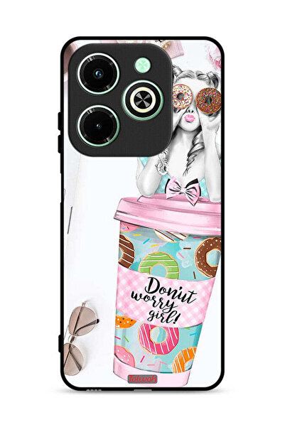 Tolwak Infinix Hot 40i 4G Protective Case Cover Donut Worry Girl
