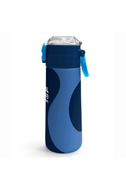 Coral High Navy Blue Patterned Steel Thermos Flask 500 ml 31888