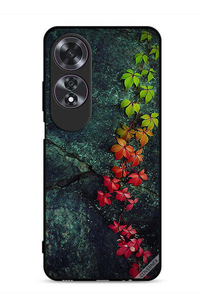 Covernex غطاء حماية لهاتف Oppo A60 بأوراق جميلة