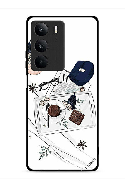 Covernex غطاء حماية Realme C75 4G بنقشة قهوة وشوكولاتة