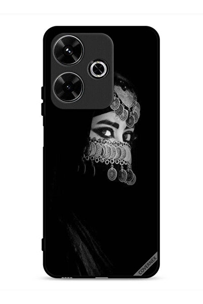 Covernex غطاء حماية لهاتف شاومي ريدمي 13 4G، فتاة ذات عيون جميلة ووجه مجوهرات