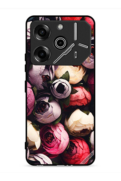 Covernex غطاء حماية لهاتف تكنو بوفا 6 برو 5G، وردي داكن مخروطي