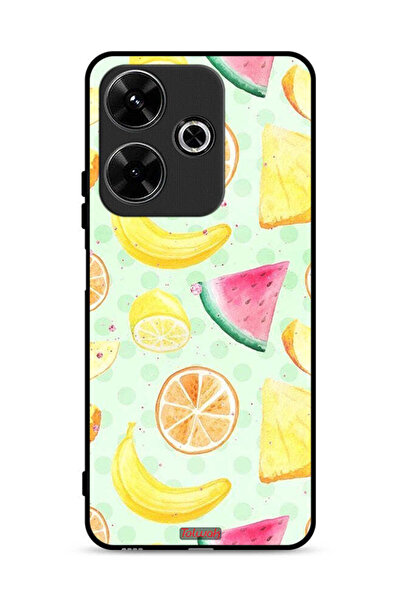 Tolwak غطاء حماية لهاتف شاومي ريدمي 13 4G برسومات فواكه وألوان مائية