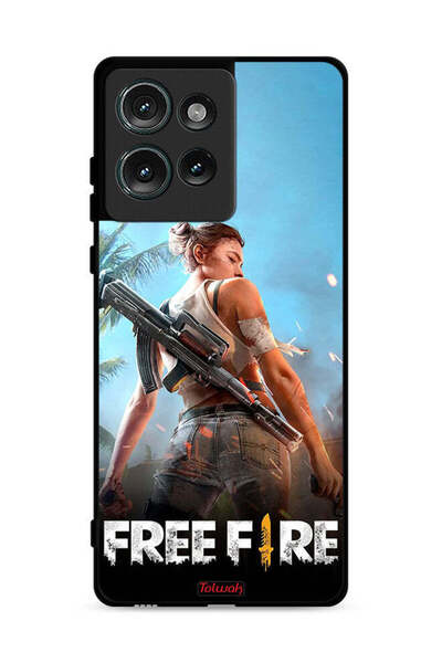 Tolwak غطاء حماية لهاتف موتورولا إيدج 50 فري فاير