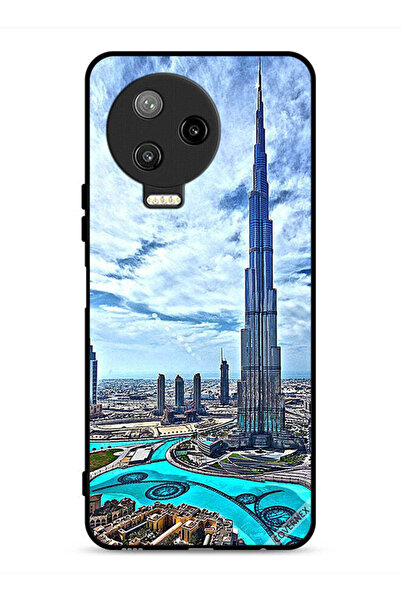 Covernex غطاء حماية لهاتف Infinix Note 12 Pro 4G، برج خليفة، غيوم مؤثرة