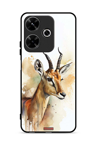 Tolwak غطاء حماية لهاتف شاومي ريدمي 13 4G بطبعة غزال تجريدية