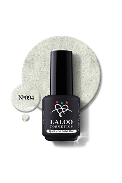 Laloo Cosmetics 094 Silver Holo Glitter | Laloo Gel Polish 15 ml