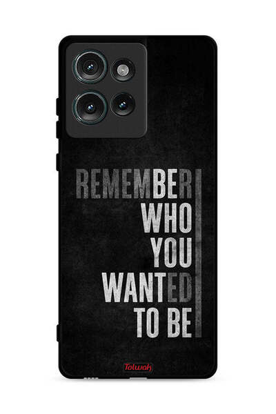 Tolwak غطاء حماية لهاتف موتورولا إيدج 50 تذكر من أردت أن تكون