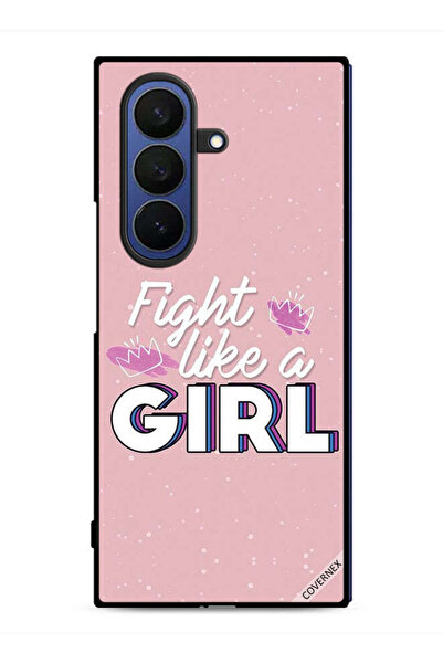 Covernex غطاء حماية لهاتف Samsung Galaxy Z Fold7 بتصميم Fight Like A Girl
