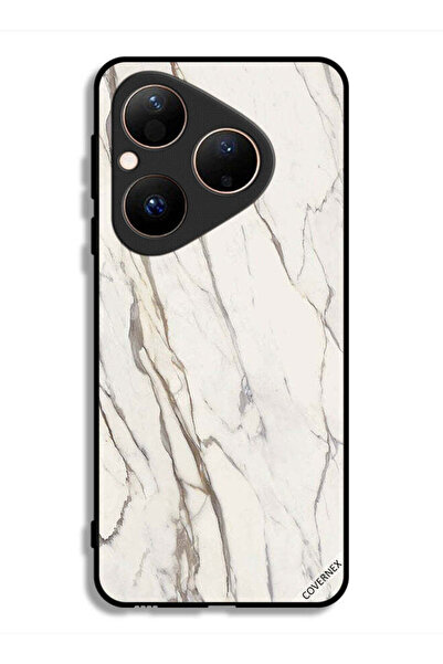 Covernex غطاء حماية لهاتف هواوي بيورا 80 بتصميم رخامي