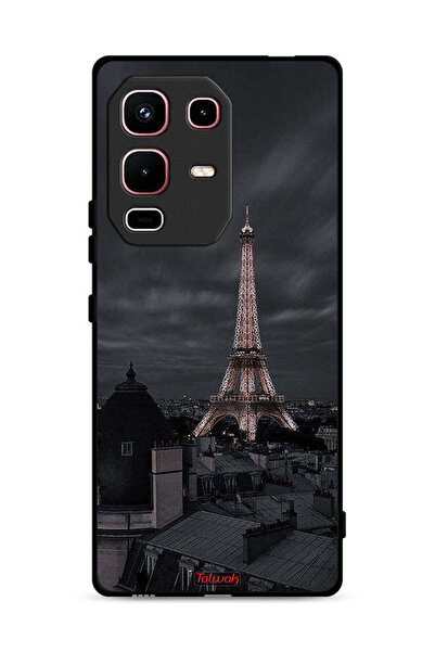 Tolwak غطاء حماية لهاتف Infinix Note 50s بتصميم برج إيفل في الليل
