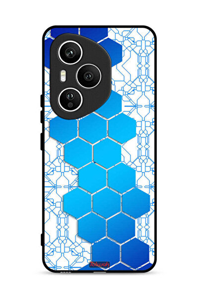 Tolwak غطاء حماية لهاتف Honor 400 Pro بتصميم شبكة أيقونات سداسية الشكل من Hon...