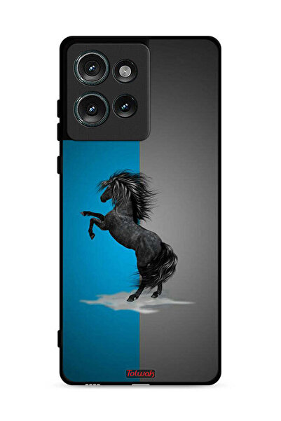 Tolwak غطاء حماية لهاتف موتورولا إيدج 50 برسومات حصان