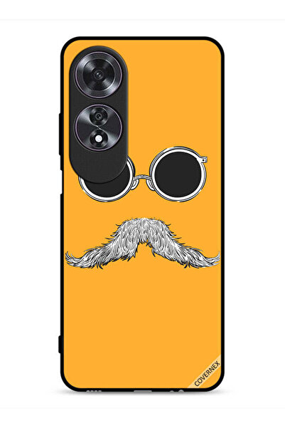 Covernex جراب واقٍ لهاتف Oppo A60 مع نظارات وفن الشارب