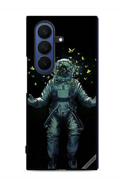 Covernex غطاء حماية لهاتف سامسونج جالاكسي زد فولد 7 بتصميم رائد فضاء وفراشات