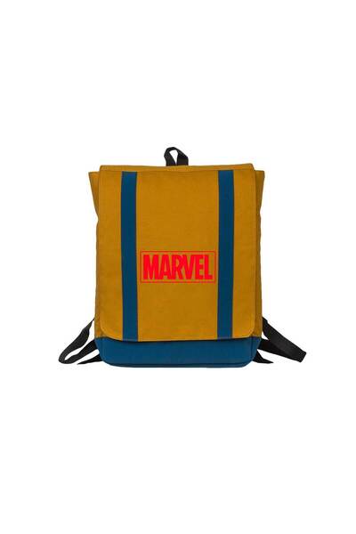 Z zepplin Marvel Logo Yellow Backpack