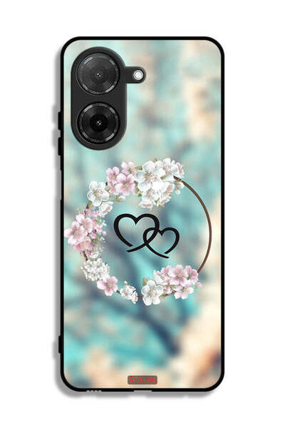 Tolwak غطاء حماية لهاتف Xiaomi Redmi A5 4G برسومات قلوب ورسومات دائرية