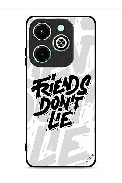 Covernex غطاء حماية لهاتف Infinix Hot 40i 4G بطبعة "أصدقاء الخط لا يكذبون"