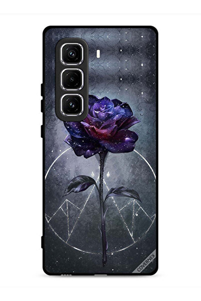 Covernex غطاء حماية لهاتف Infinix Hot 50 Pro 4G بخلفية زهور داكنة