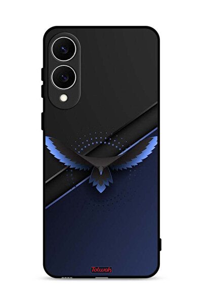 Tolwak غطاء حماية لهاتف Samsung Galaxy S25 Edge بتصميم فن تجريدي رقمي من النسر