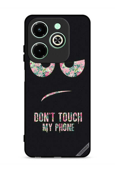 Covernex غطاء حماية لهاتف Infinix Hot 40i 4G مطبوع عليه عبارة "لا تلمس هاتفي"