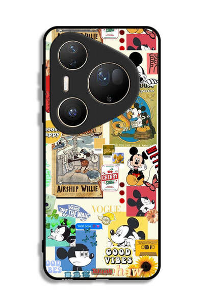 Tolwak غطاء حماية فائق من هواوي بيورا 80 مع ملصقات ورسومات مميزة