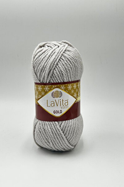 LaVita Yarn Gold Hand Knitting Yarn 100% Acrylic 100Gr (9797 Gray)