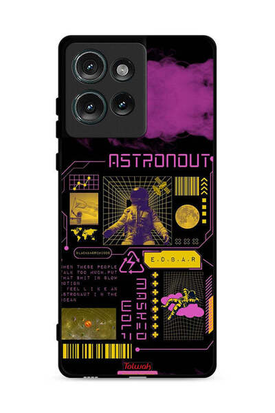 Tolwak غطاء حماية لهاتف موتورولا إيدج 50، ملصق رائد فضاء