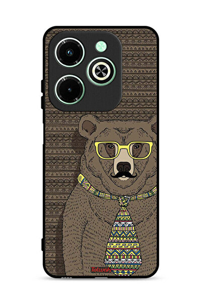 Tolwak غطاء حماية لهاتف Infinix Hot 40i 4G، تصميم Mr Wolf