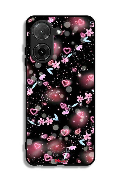 Tolwak غطاء حماية لهاتف Xiaomi Redmi A5 4G برسومات قلوب وأزهار صغيرة