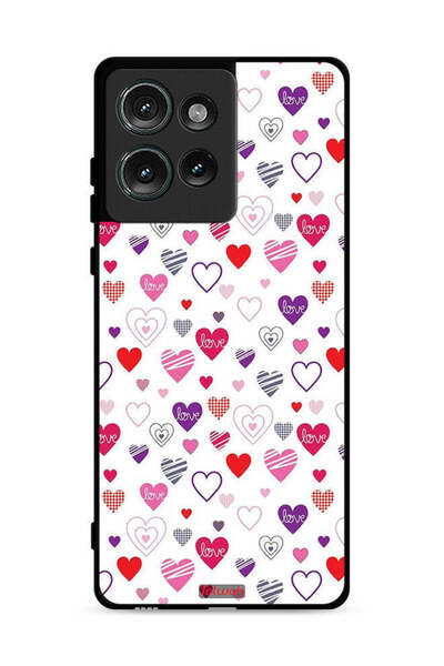 Tolwak غطاء حماية لهاتف موتورولا إيدج 50 بنقشة قلوب