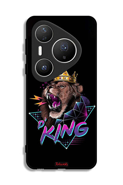Tolwak غطاء حماية هواوي بيورا 80 برو بلس برسومات الأسد الملك