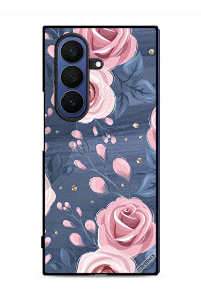 Covernex غطاء حماية لهاتف سامسونج جالاكسي زد فولد 7 بنقشة الورود والأوراق