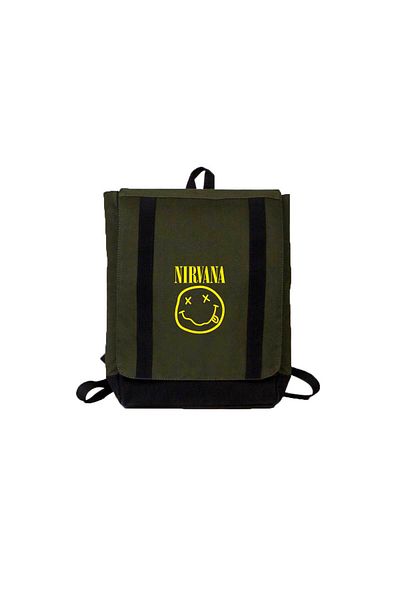 Z zepplin Nirvana Logo Green Backpack