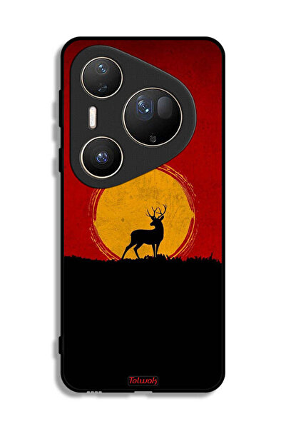 Tolwak غطاء حماية فائق من هواوي بيورا 80 بتصميم غزال وقمر