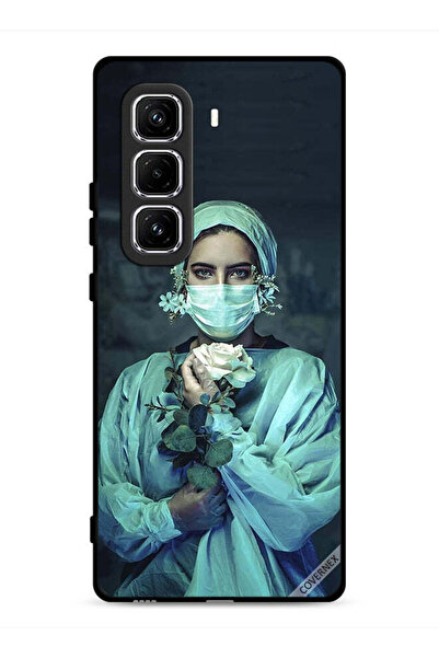 Covernex غطاء حماية لهاتف Infinix Hot 50 Pro 4G برسومات ممرضة