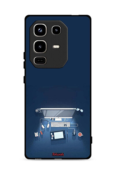 Tolwak غطاء حماية لجهاز Infinix Note 50 Pro 4G بتصميم فني لمكتب الكمبيوتر