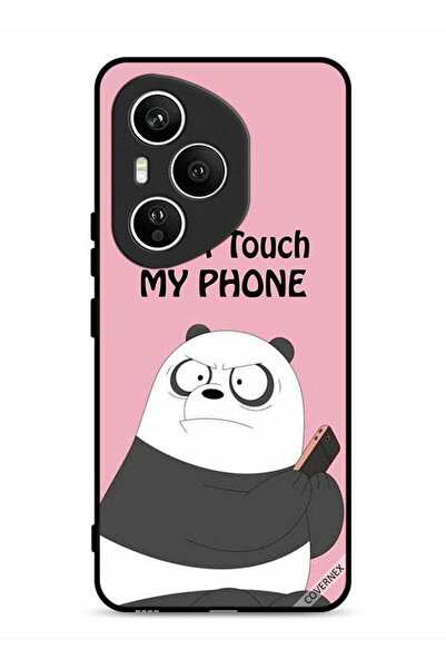 Covernex غطاء حماية لهاتف Honor 400 Pro مطبوع عليه عبارة "لا تلمس هاتفي باندا"
