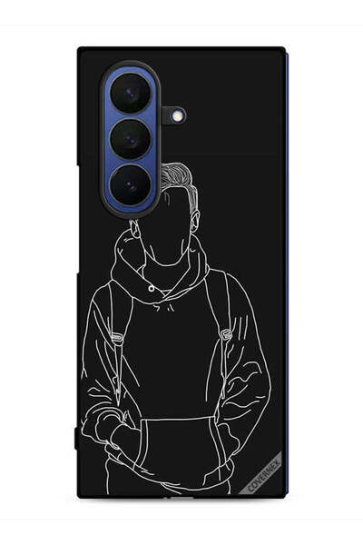 Covernex غطاء حماية لهاتف سامسونج جالاكسي زد فولد 7، رسم لشخصية جاكيت بوي