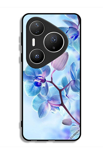 Covernex غطاء حماية لهاتف هواوي بيورا 80 برو بنقشة زهور الأوركيد
