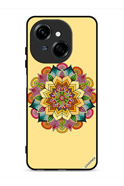 Covernex غطاء حماية لهاتف تكنو سبارك جو 1 4G بنقشة ماندالا دائرية