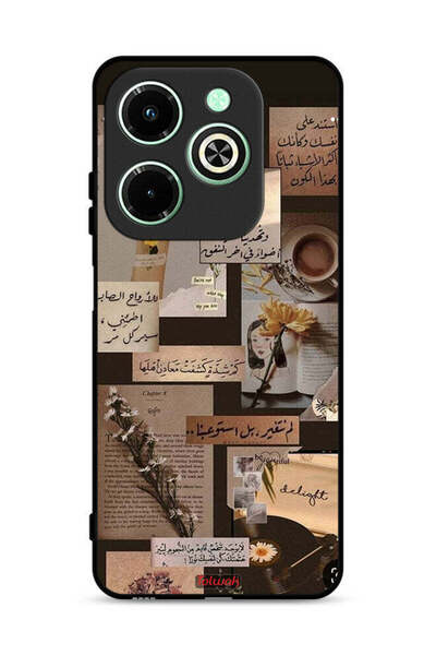 Tolwak غطاء حماية لهاتف Infinix Hot 40i 4G بعبارات عربية قديمة