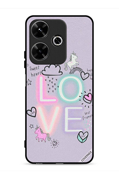 Covernex Xiaomi Redmi 13 4G Protective Case Cover Sweet Heart Love Unicorn