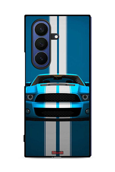 Tolwak غطاء حماية لهاتف Samsung Galaxy Z Fold7 بتصميم سيارة فنية تجريدية