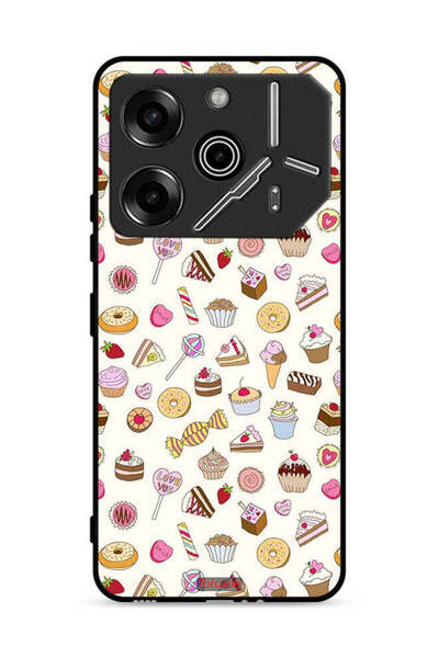 Tolwak Tecno Pova 6 Pro 5G Protective Case Cover Pattern Of Favorite Items